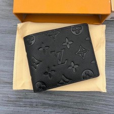 Louis Vuitton Multiple Monogram Slender Canvas Black Men  s Wallet W/Box