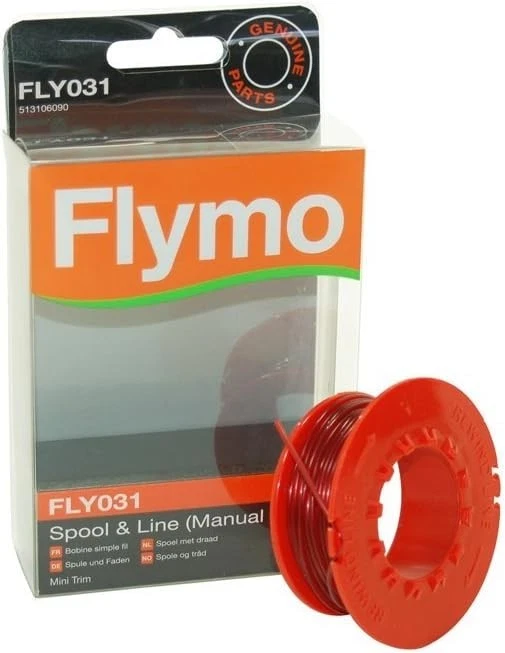 2 x GENUINE FLYMO MINI TRIM SPOOL & LINE MANUAL FEED FLY031 5131060 MT21 ET21 - Image 4 of 4