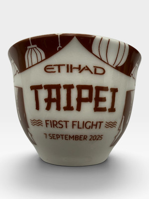 Etihad Airways First Class First Flight Taipei Finjan #16 Limited Edition UAE