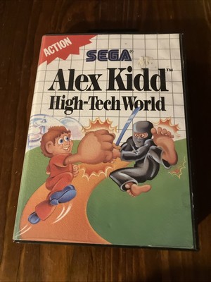 Alex Kidd High-Tech World - Sega Master System Game  - Very Good Condition
