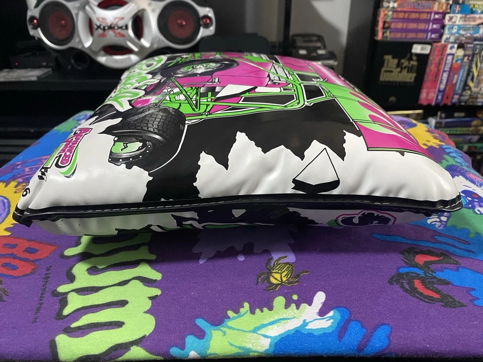 Cojín de asiento de carreras de autos Sprint asiento de estadio de vinilo para hombre cueva “deslizante y volteador” Foto 3 de 4