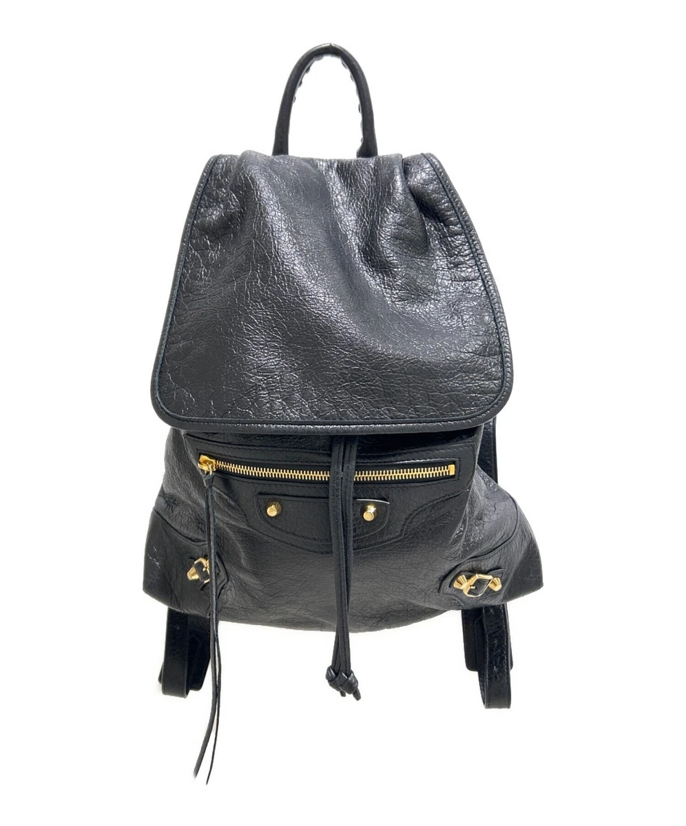 balenciaga classic traveler edge nickel black goat skin leather backpack Balenciaga Backpack Handbags Bags & Leather Exterior for Women for sale