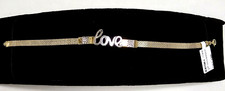 NEW 2 TONE 10K SOLID GOLD DIAMOND CUT MESH CHAIN 