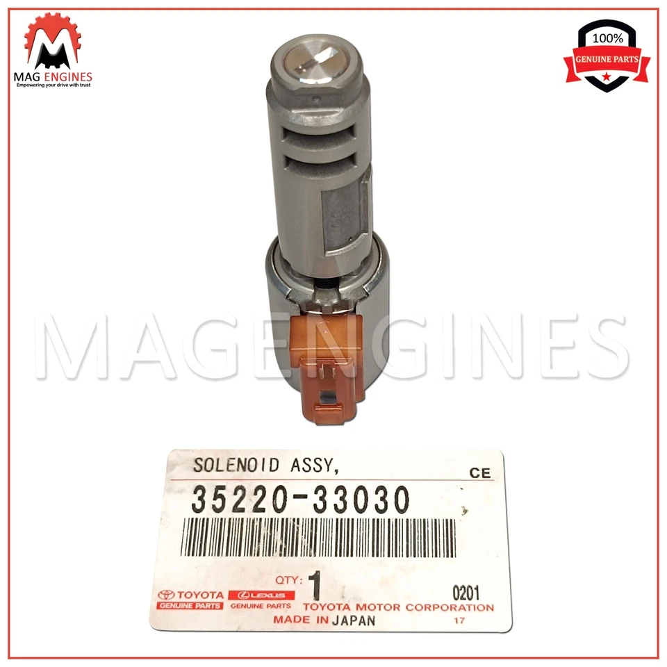 35220-33030 GENUINE OEM SOLENOID ASSY, CLUTCH CONTROL, NO.2 3522033030 - Imagem 3 de 4