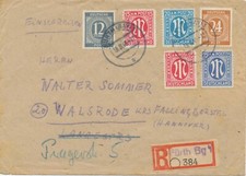 BIZONE 1946 „FÜRTH (BAY) 1“ K2 und seltene Not-R-Zettel „Fürth By 1“ ABART