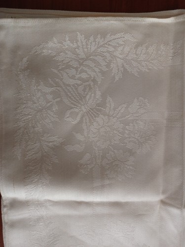 Damask Napkins Set 4 Unused Cotton & Rayon Made in Japan VTG - Picture 4 of 6