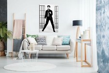 Elvis Presley Black & White Jailhouse Rock Canvas Wall Art Picture Print