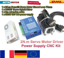 CNC NEMA23 2Nm Closed Loop Stepper Motor Hybrid Servo Driver+36V Power Supply丨FR