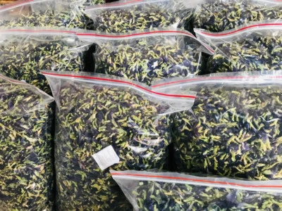 HOMEMADE Ceylon Blue Butterfly Pea Flower Dried Tea Clitoria Ternatea Premium Herbal Tea