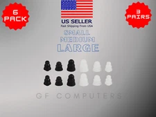 6 Silicone S/M/L Triple Flange Tips Earbuds For Skullcandy Rail True Headphones