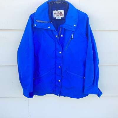 VTG The North Face Jacket Gore-Tex USA Snap Zip Waterproof Rain Women s M