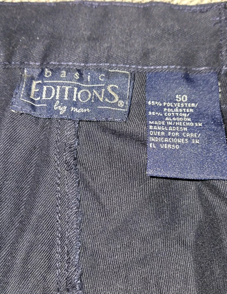 Pantalones Cortos Basic EDICIONES Hombre Grande Talla 50 Azul Nuevos Con Etiquetas... Foto 3 de 4