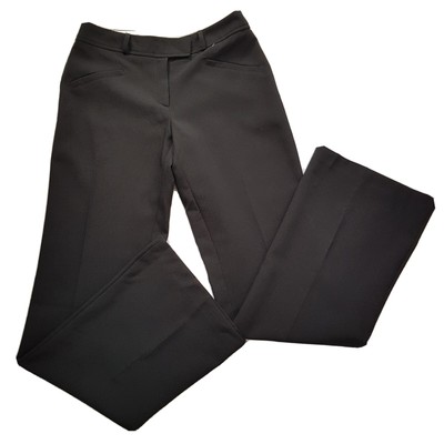 black wide leg work trousers