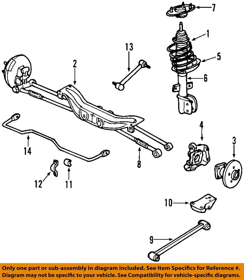 Used Rear Lower Lower Control Arm Rear fits: 2005 Chevrolet Impala crossmember t - Image 3 of 4