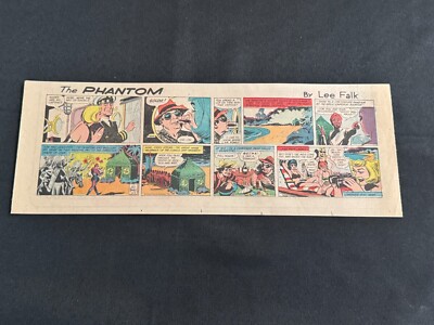 Q01 THE PHANTOM by Lee Falk Lot of 22 Sunday Quarter Page Comic