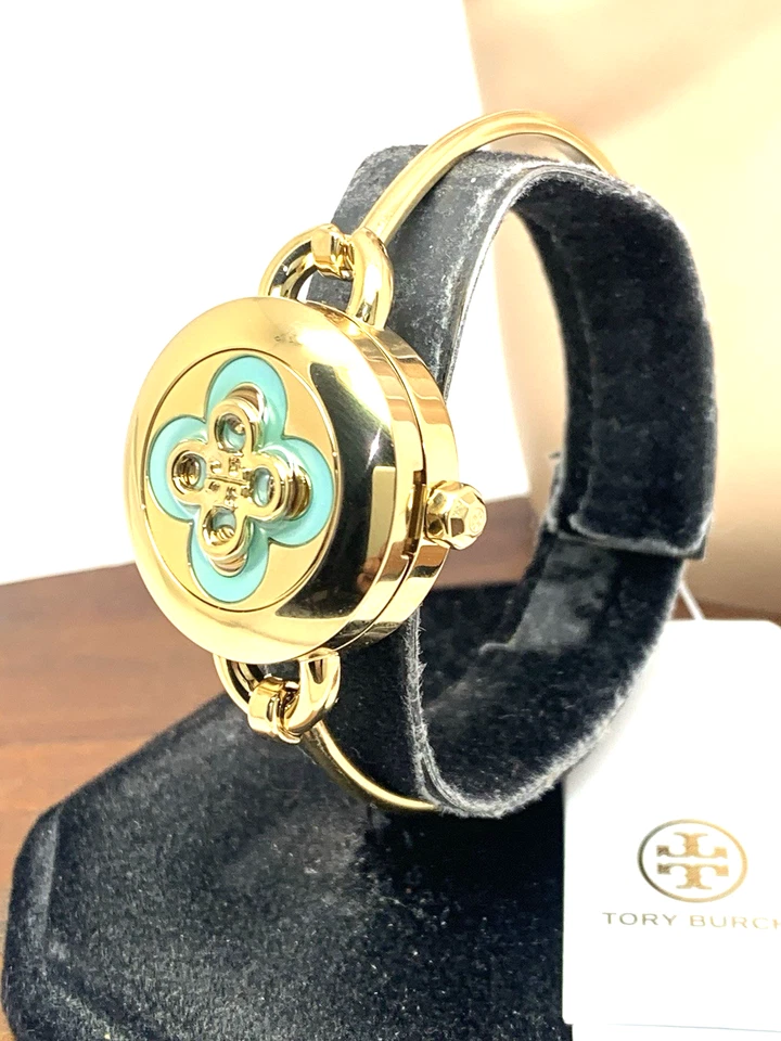 Tory Burch Women's Watch TBW6018SET Mother of Pearl Dial Quartz Bangle Gold - Image 4 of 4