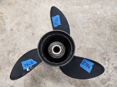 12 3/4'' X 23P OMC EVINRUDE JOHNSON SS PROPELLER, 389514, 13 SPLINE HUB, P8786