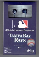 iHIP Officially Licensed MLB TEAM LOGO Earphones Tampa Bay Rays