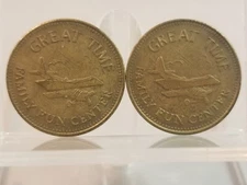 Defunct Great Time Family Fun Center Arcade Game Token Cincinnati Ohio