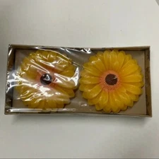 Sunflower Floating Candles New Old Stock Vintage?