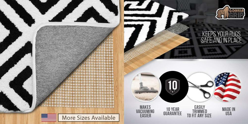 Gorilla Grip Original Area Rug Gripper Pad, 2x8, Made in USA, for 2' X