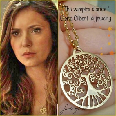 Halskette Lebensbaum Elena Gilbert The Vampire Diaries Vampire Gold Geschenk a