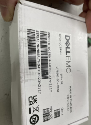 Lot of 100 Dell C5RNH SFP+, SR, Optical Transceiver 0CR5NH