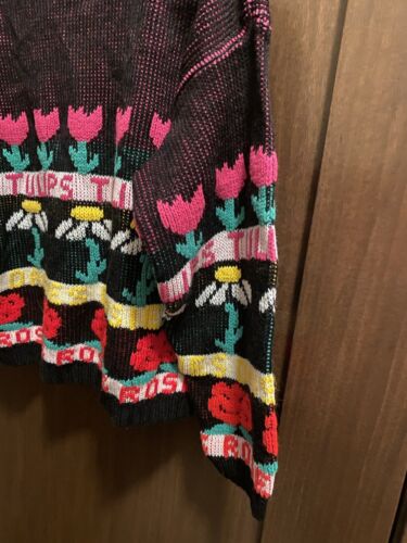 Hot Cashews vintage sweater. Girls. No Size Tag. Looks 4-5 XS. USA Made - Picture 4 of 5