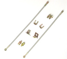 Stainless Steel Brake Lines Kit 18 Length 10mm X1.5 Banjo 38 -24 Fitting Kit