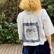 Upcycled Solar Dyed Vintage Bed Jacket