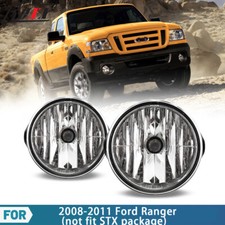 2008-2011 For Ford Ranger Clear Lens Pair Bumper Fog Lights Replacement Lamps