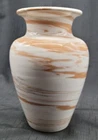 Vtg Hand Thrown Pottery Vase 9" Marbling Swirl Unmarked Flavia, Niloak, Nemadji?