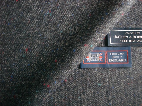 100% PURE NEW WOOL DONEGAL TWEED FABRIC – MADE IN HUDDERSFIELD ENGLAND = 2.0 m. - Picture 7 of 12