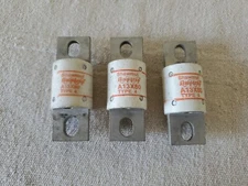 PACK OF 3 GOULD SHAWMUT  A13X80-4 TYPE 4 AMP-TRAP FUSE 80AMP 130VOLT FORM 101