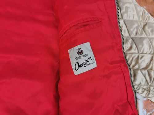 *CHEVIGNON HERITAGE VINTAGE BOMBER JACKE*SCHREIBSCHRIFT*BRONZE GOLD*GR S*TIP TOP - Bild 7 von 8