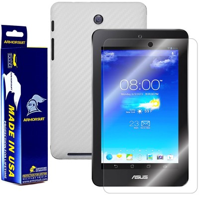 ArmorSuit MilitaryShield ASUS MeMO Pad HD 7 ME173X Screen + White Carbon Fiber