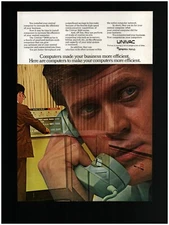 1969 Sperry Rand UNIVAC 9000 Computer Original Print Ad ~ Fast Ship ~