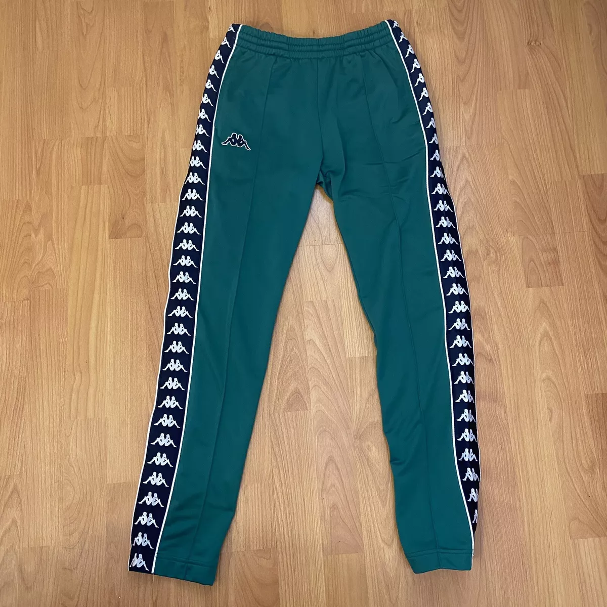 Antagelser, antagelser. Gætte hovedpine krans Kappa Men's Logo Green &amp; Navy Blue Soccer Pants Small | eBay