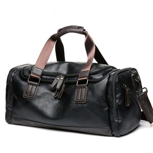 mens faux leather holdall