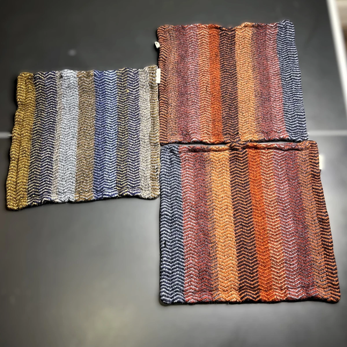 Cojín Turco Kilim Cuadrado 23x23 Pulgadas - Tapiz Geométrico Rojo Borgoña, Tejido Pesado Con Cremallera