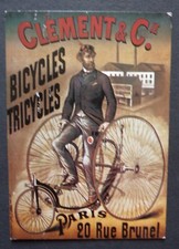 TH1009B) CP reproduction publicité CYCLES CLEMENT