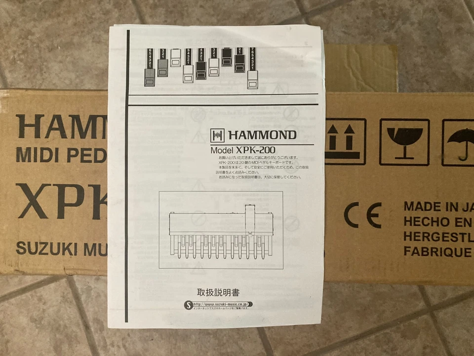 HAMMOND - PEDAIS DE BAIXO MIDI XPK-100 NOVOS/MANUAIS E CABOS - Imagem 4 de 4