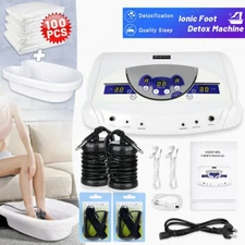 Ionic Detox Foot Bath Tub Spa Ion Chi Cleanse Machine W/ 110Pack Liners For Home