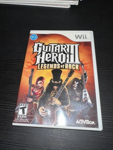 WII Video Game Guitar Hero 3 Legends Of Rock Complete CIB
