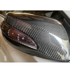 Real Carbon Fiber Add-on Side Mirror Covers For Hyundai Genesis Coupe 2010-2016