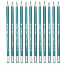 12Pcs Watercolor Pencil for Coloring, Drawing, Painting, Bright Blue