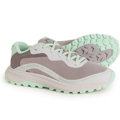 Merrell Fly Strike 2 Trail Running Shoes  Women Sz 9 Light Gray Green Low Top