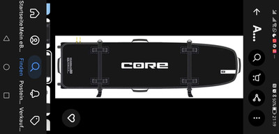 CORE Kite Gearbag 190 schwarz, Tasche für Kitesurf-Board