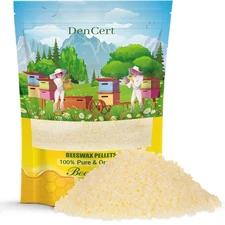 Beeswax Pellets 3LB Cosmetic Beeswax Triple Filtered Beeswax Pastilles for Ca...