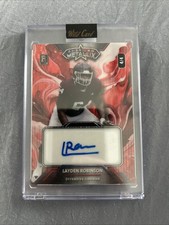 2023 American Metallic Wild Card Rookie Auto 4/4 Layden Robinson Shimmer SSP RC. rookie card picture